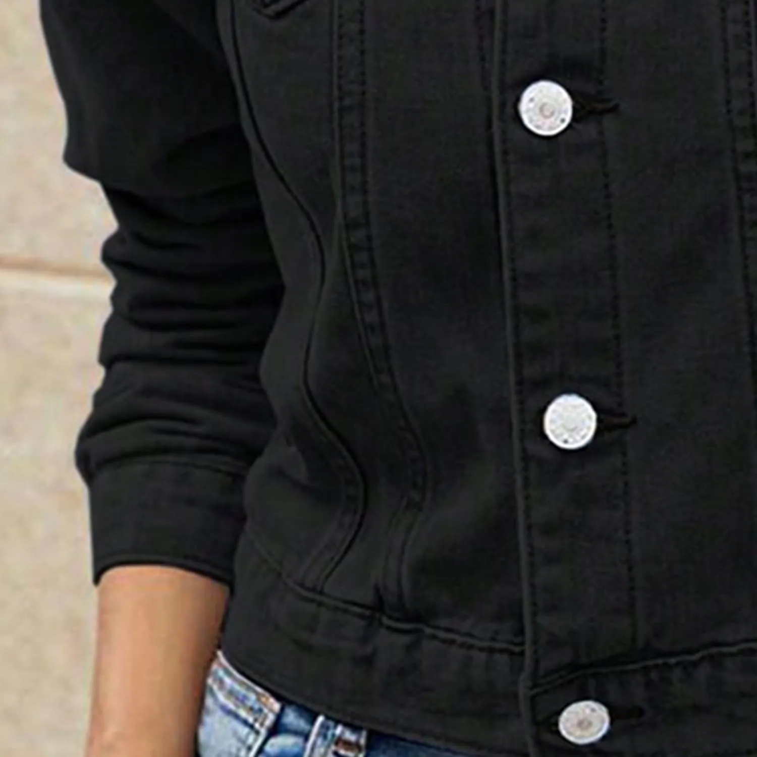 Summer Jean Jacket Women Lightweight Button Down Womens Distressed Denim Shacket Long Sleeve