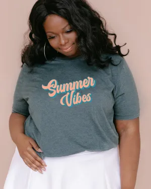 Summer Vibes Colorful Cursive | Forest