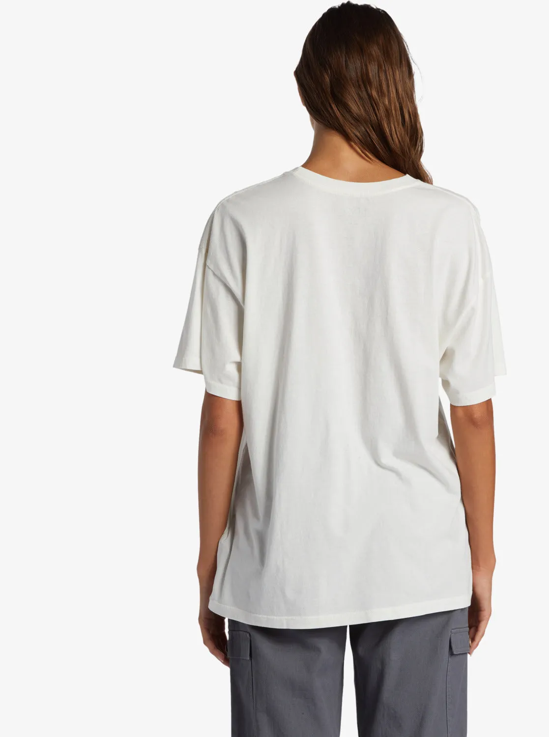 Sunrise To Sunset Oversized Boyfriend T-Shirt - Snow White