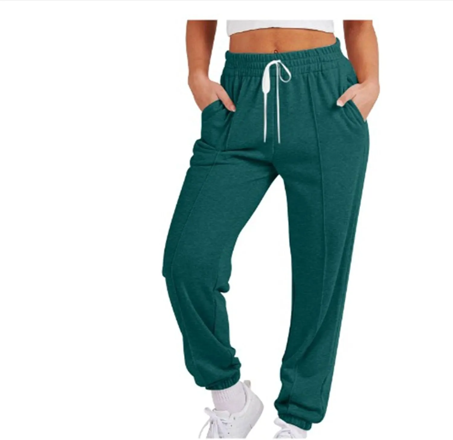 Sweatpants for Women Baggy Joggers High Waist Drawstring Bottoms Casual Track Pants Workout Trousers with Pockets