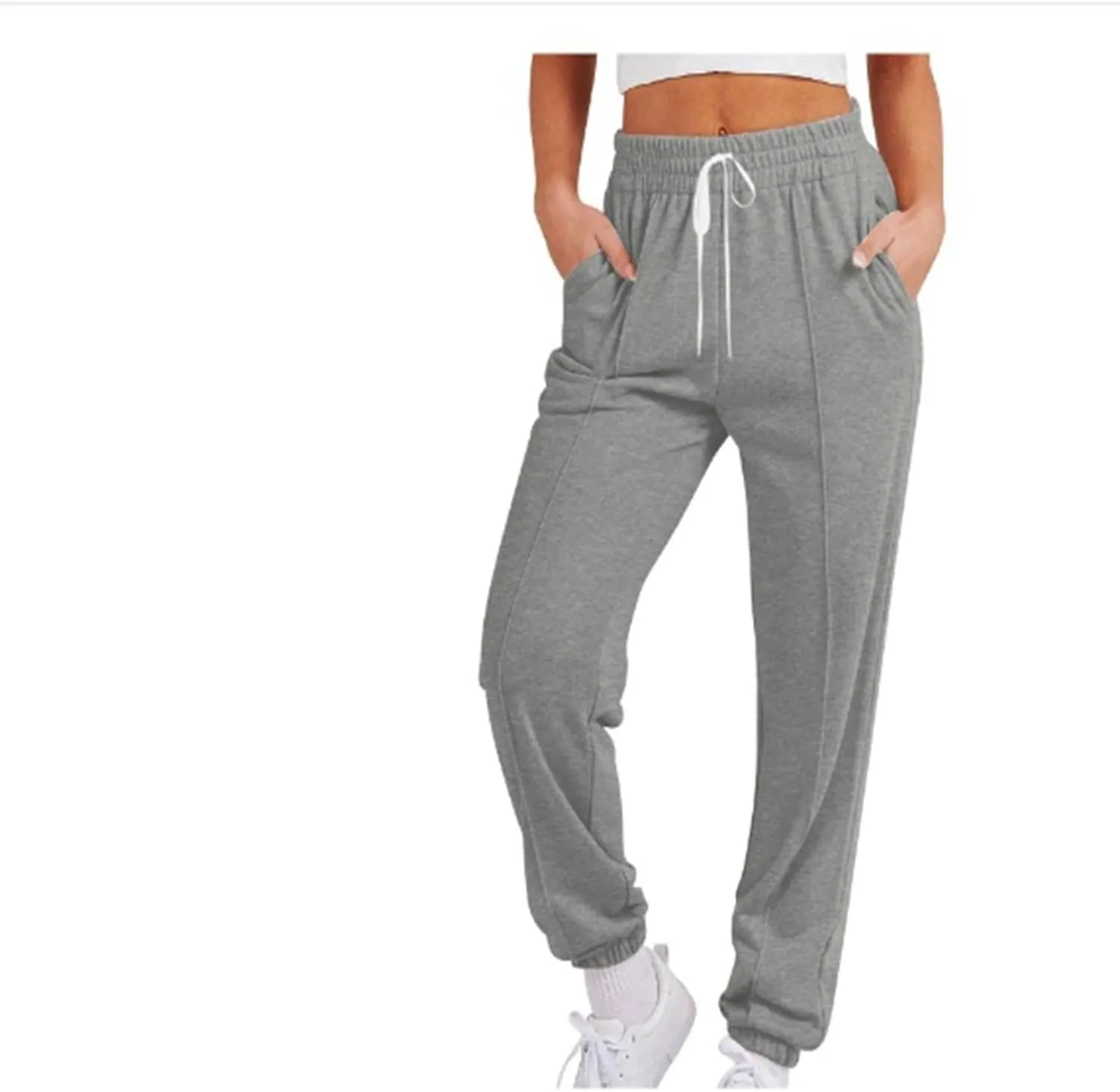 Sweatpants for Women Baggy Joggers High Waist Drawstring Bottoms Casual Track Pants Workout Trousers with Pockets