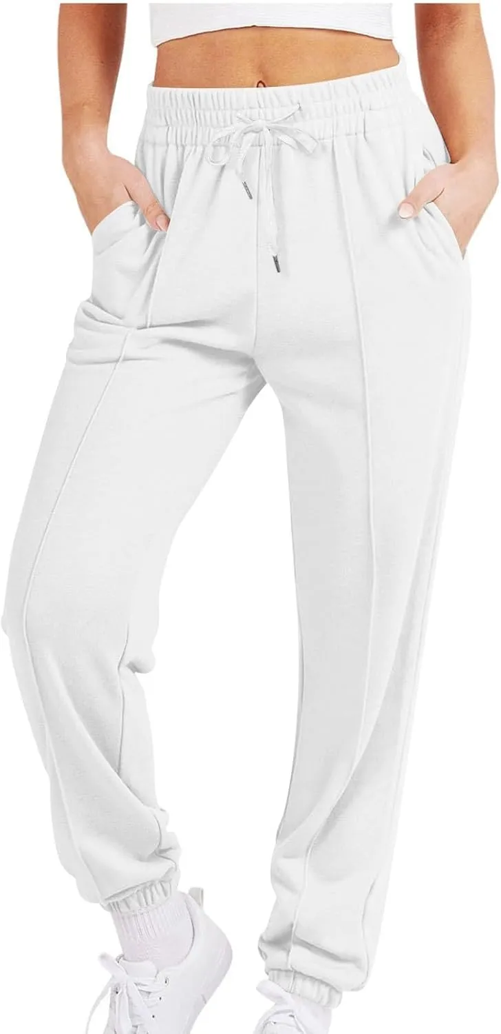 Sweatpants for Women Baggy Joggers High Waist Drawstring Bottoms Casual Track Pants Workout Trousers with Pockets