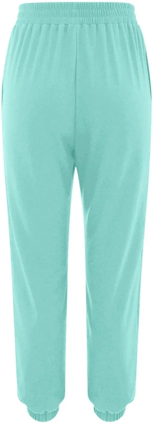 Sweatpants for Women Baggy Joggers High Waist Drawstring Bottoms Casual Track Pants Workout Trousers with Pockets