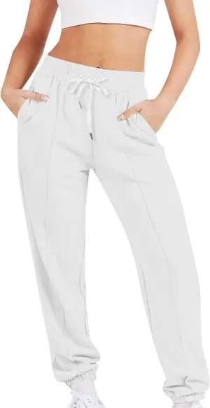 Sweatpants for Women Baggy Joggers High Waist Drawstring Bottoms Casual Track Pants Workout Trousers with Pockets