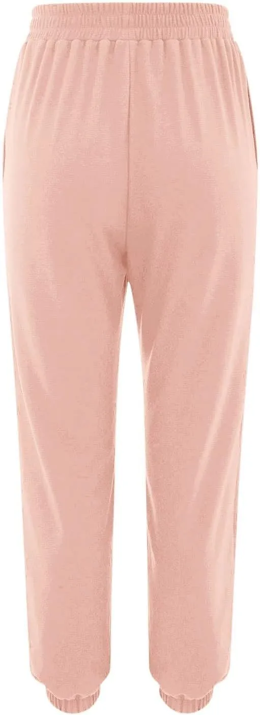 Sweatpants for Women Baggy Joggers High Waist Drawstring Bottoms Casual Track Pants Workout Trousers with Pockets