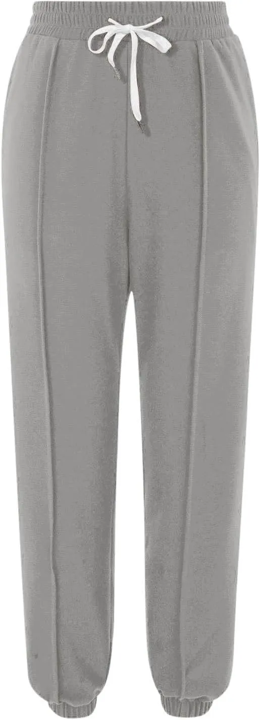 Sweatpants for Women Baggy Joggers High Waist Drawstring Bottoms Casual Track Pants Workout Trousers with Pockets
