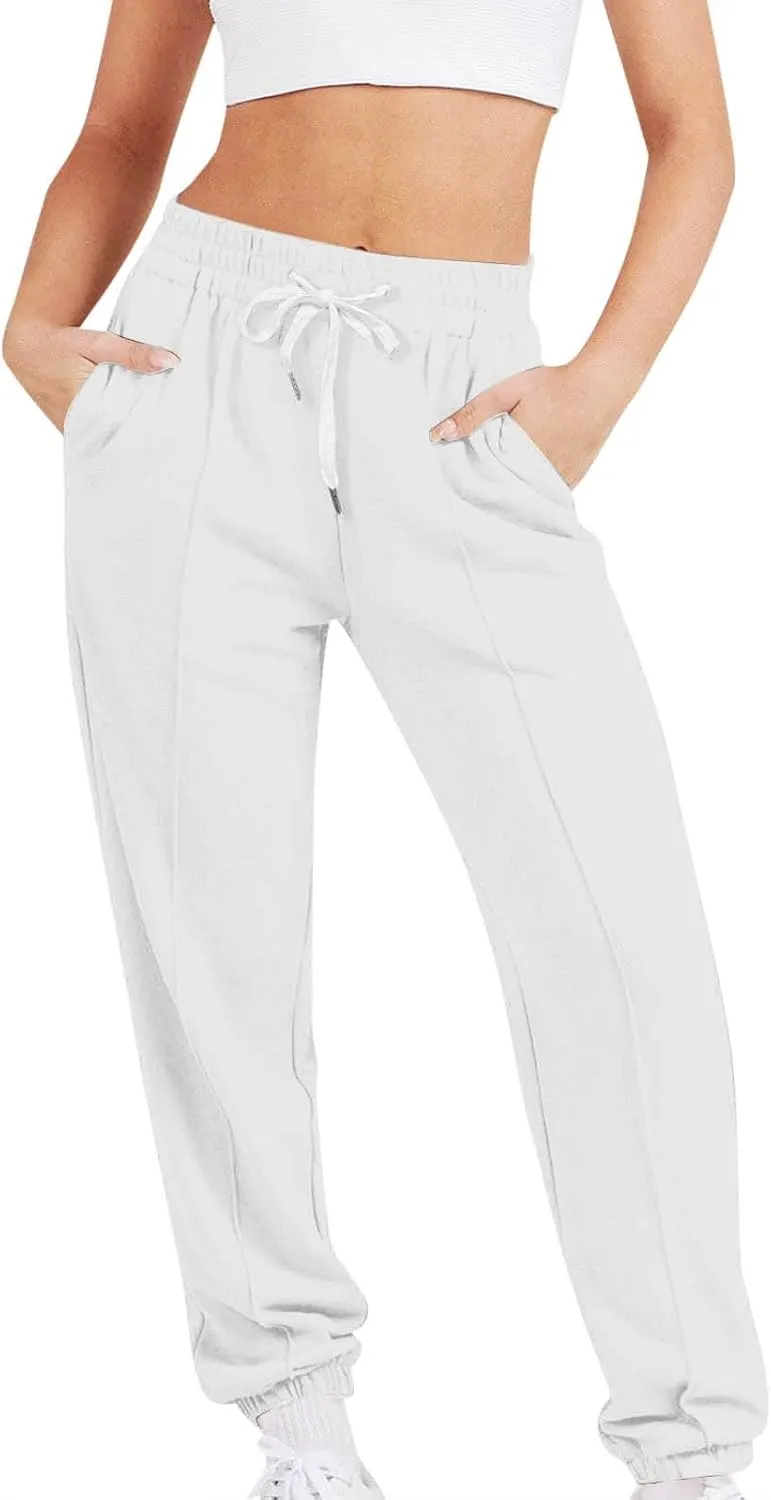 Sweatpants for Women Baggy Joggers High Waist Drawstring Bottoms Casual Track Pants Workout Trousers with Pockets