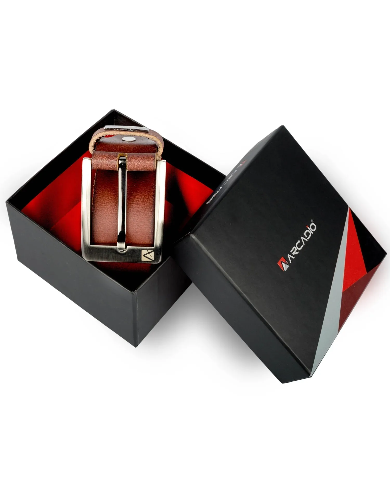 TANNEDSOME Casual Leather Belt ARB1015RD