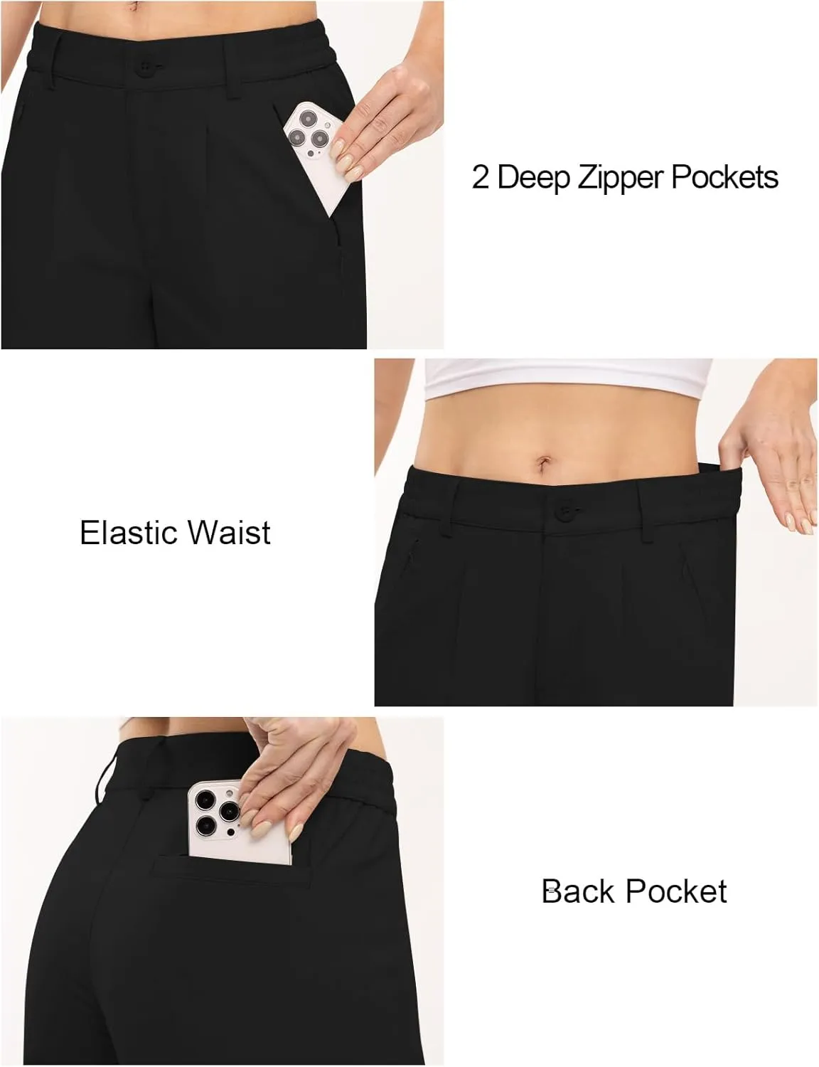 TBMPOY Women's Linen Palazzo Pants High Waisted Work Business Casual Dress Pants Wide Leg Lounge Trousers with Pockets