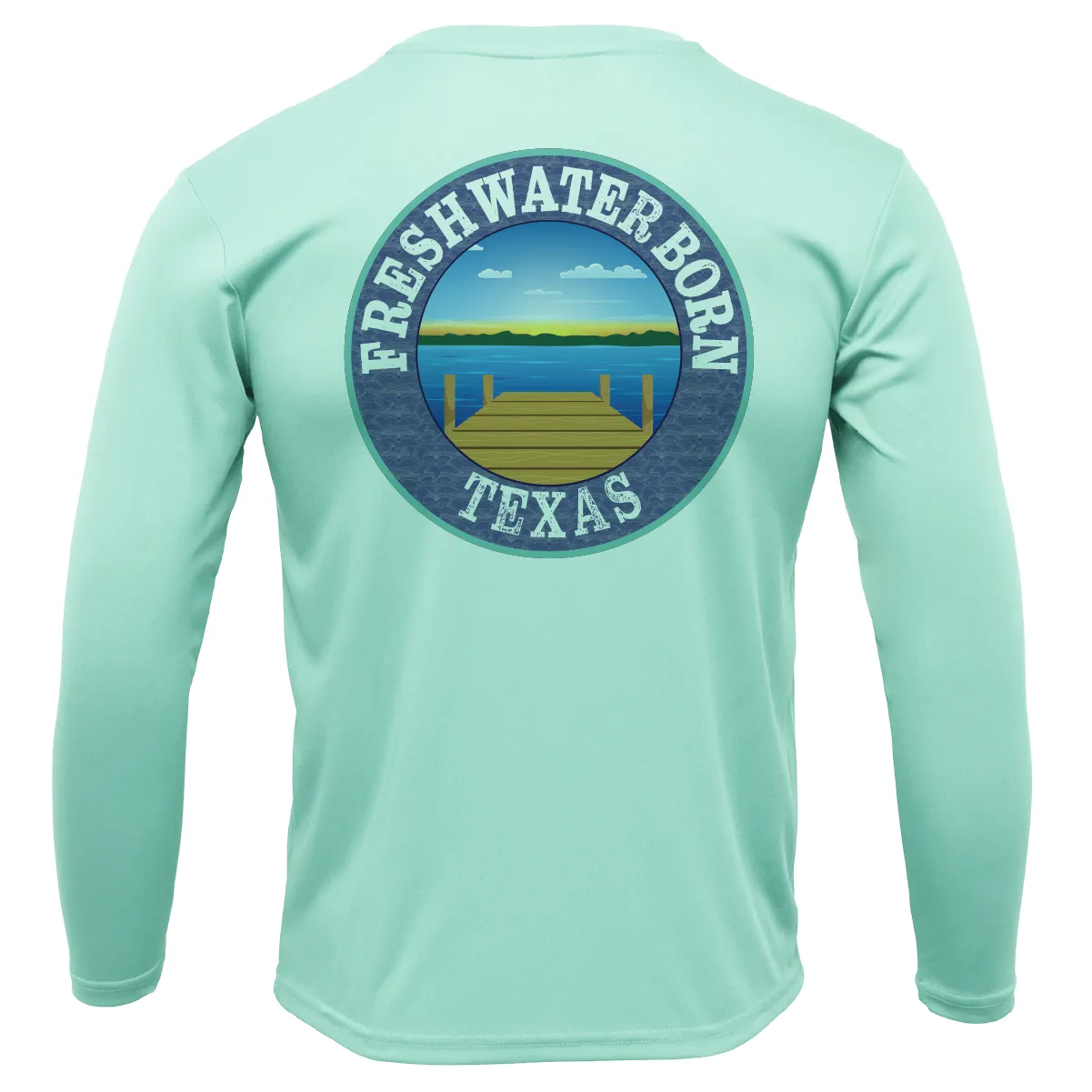 TCU Edition Freshwater Born Boy's Long Sleeve UPF 50  Dry-Fit Shirt