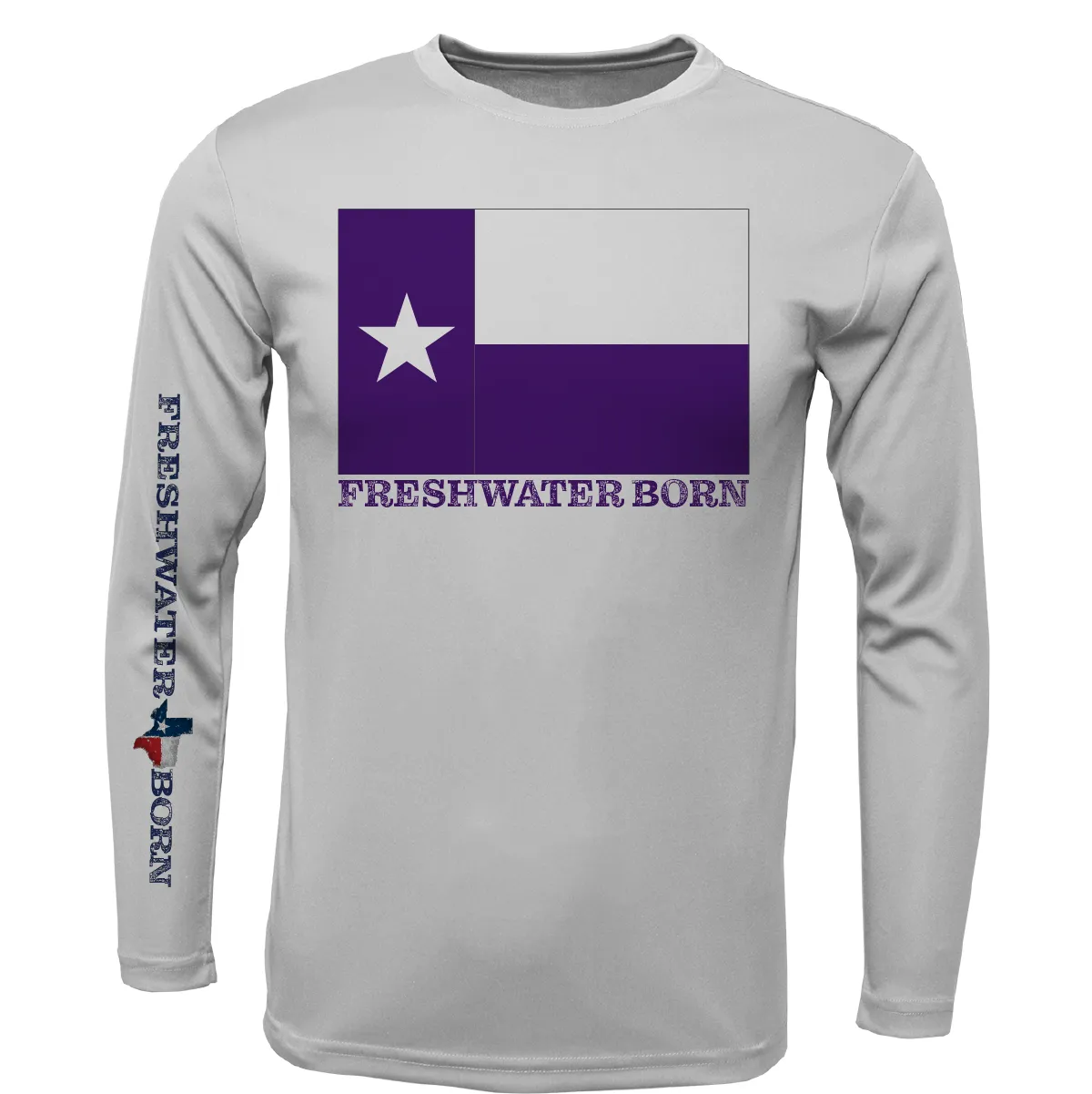 TCU Edition Freshwater Born Boy's Long Sleeve UPF 50  Dry-Fit Shirt