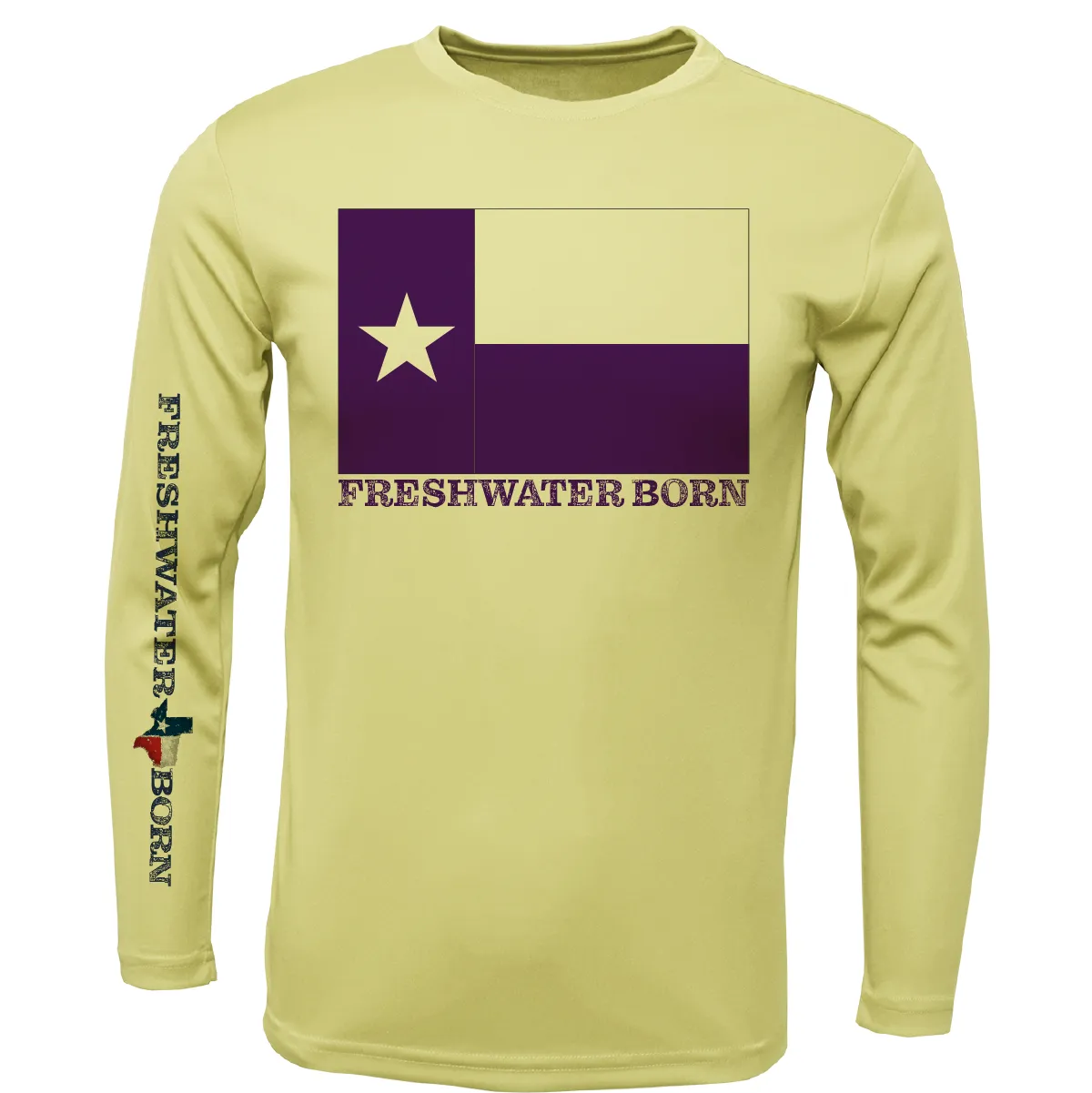 TCU Edition Freshwater Born Boy's Long Sleeve UPF 50  Dry-Fit Shirt