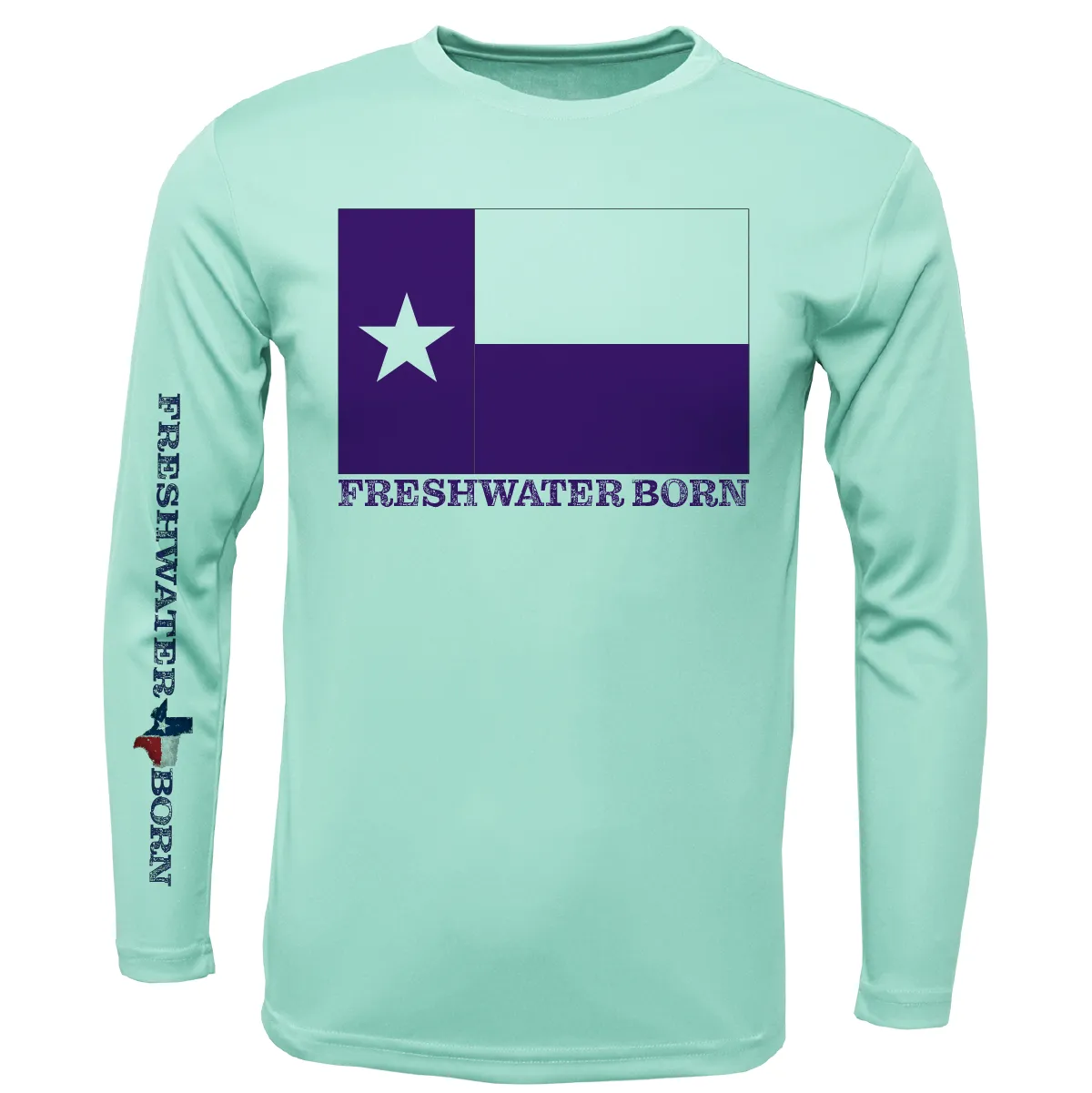 TCU Edition Freshwater Born Boy's Long Sleeve UPF 50  Dry-Fit Shirt