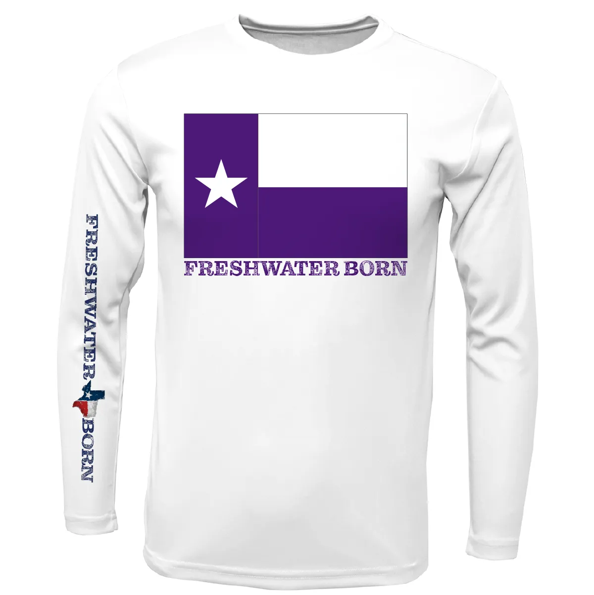 TCU Edition Freshwater Born Boy's Long Sleeve UPF 50  Dry-Fit Shirt