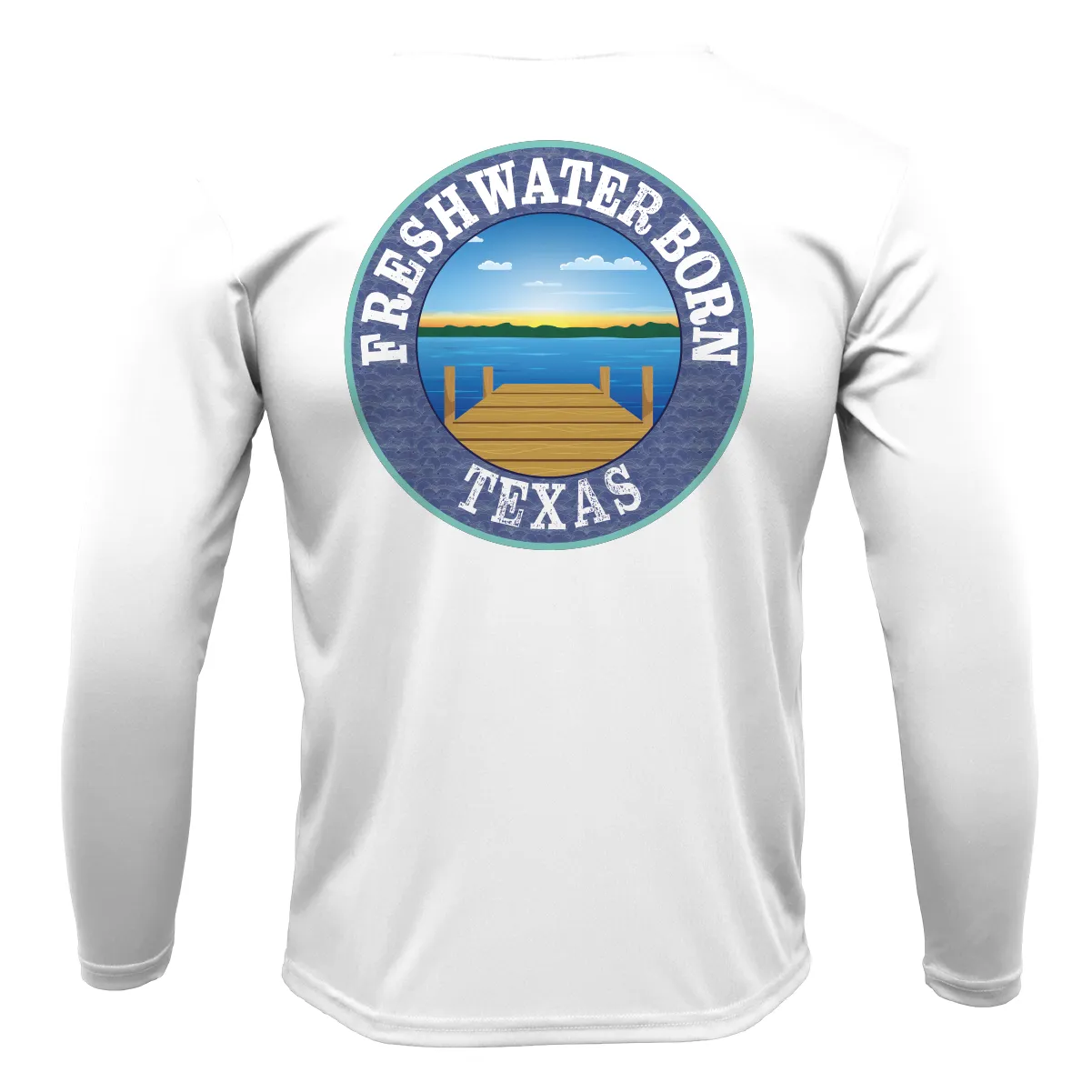 Texas A&M Edition Freshwater Born Boy's Long Sleeve UPF 50  Dry- Fit Shirt