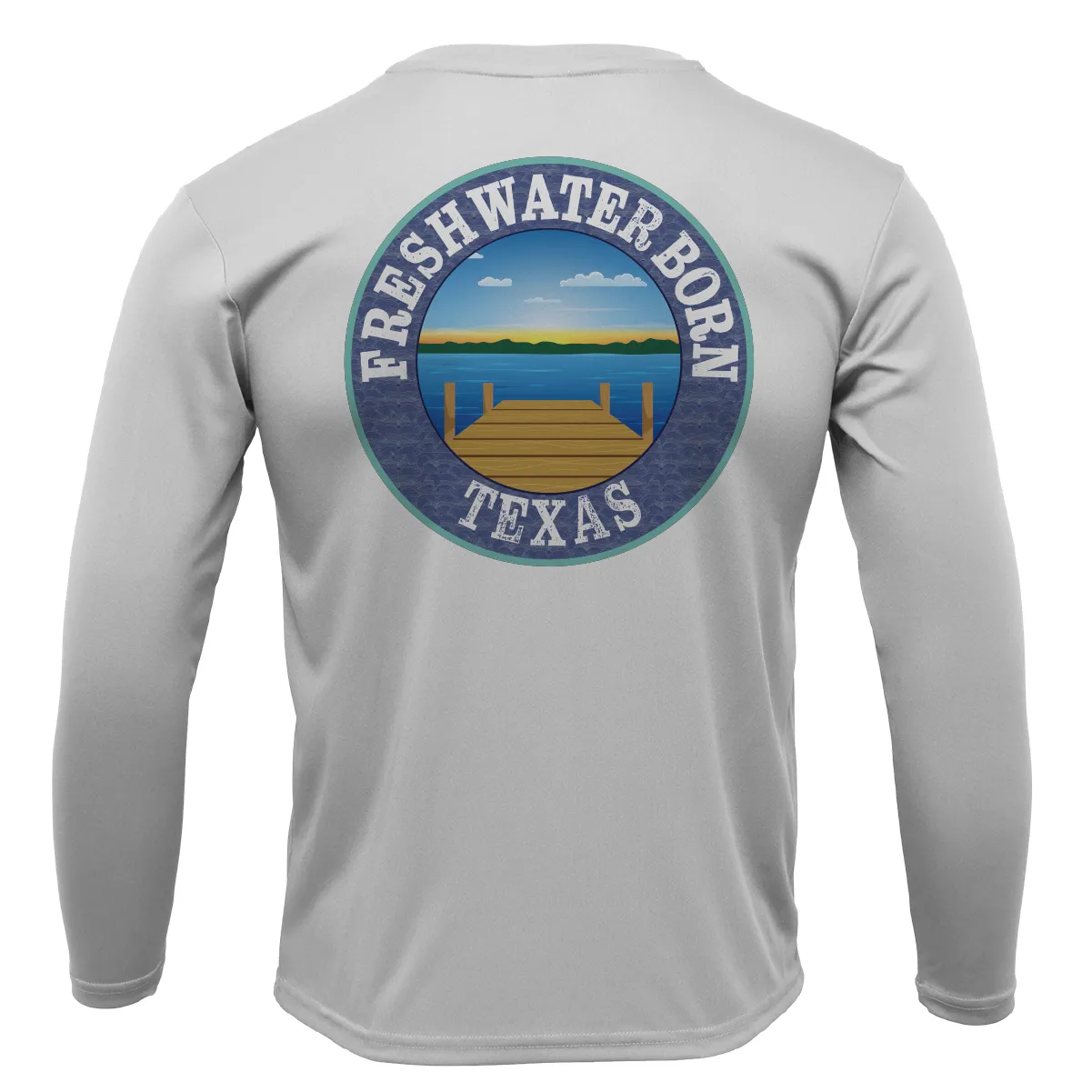 Texas A&M Edition Freshwater Born Boy's Long Sleeve UPF 50  Dry- Fit Shirt
