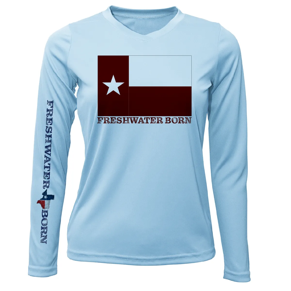 Texas A&M Edition Freshwater Born Women's Long Sleeve UPF 50  Dry-Fit Shirt