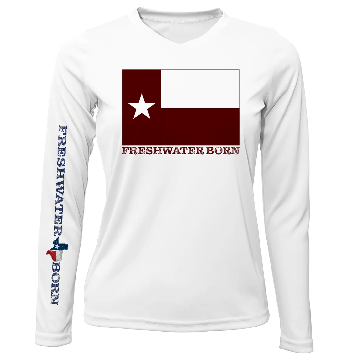 Texas A&M Edition Freshwater Born Women's Long Sleeve UPF 50  Dry-Fit Shirt
