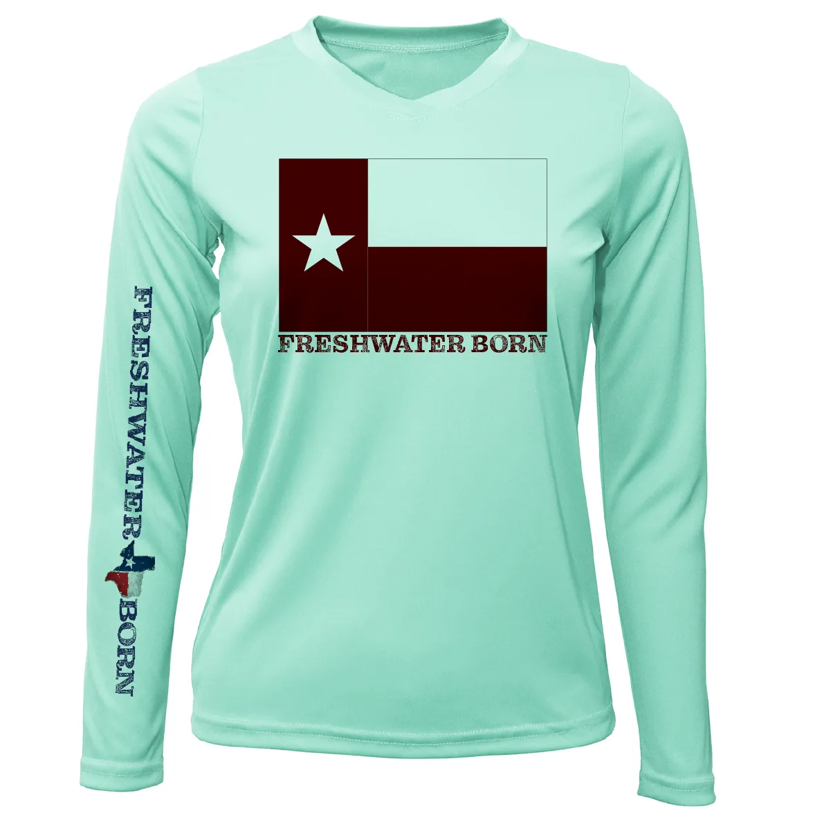 Texas A&M Edition Freshwater Born Women's Long Sleeve UPF 50  Dry-Fit Shirt