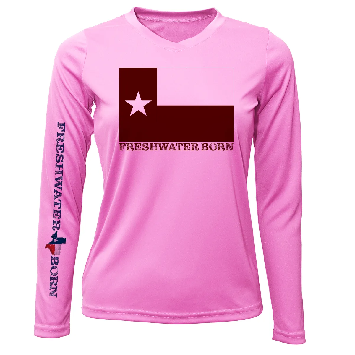 Texas A&M Edition Freshwater Born Women's Long Sleeve UPF 50  Dry-Fit Shirt