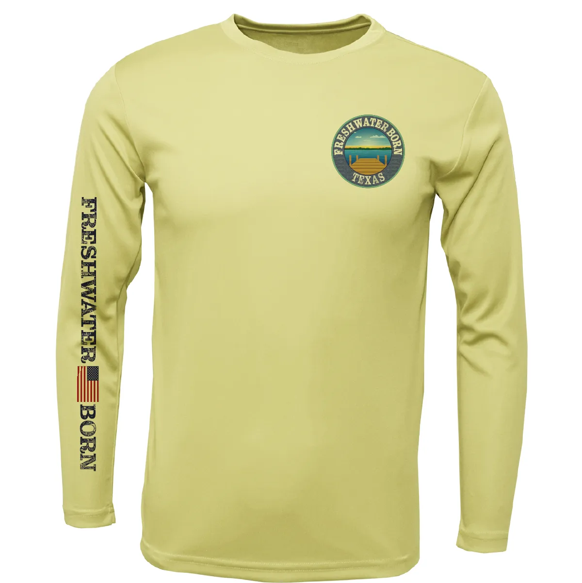 Texas Freshwater Born Kraken Girl's Long Sleeve UPF 50  Dry-Fit Shirt