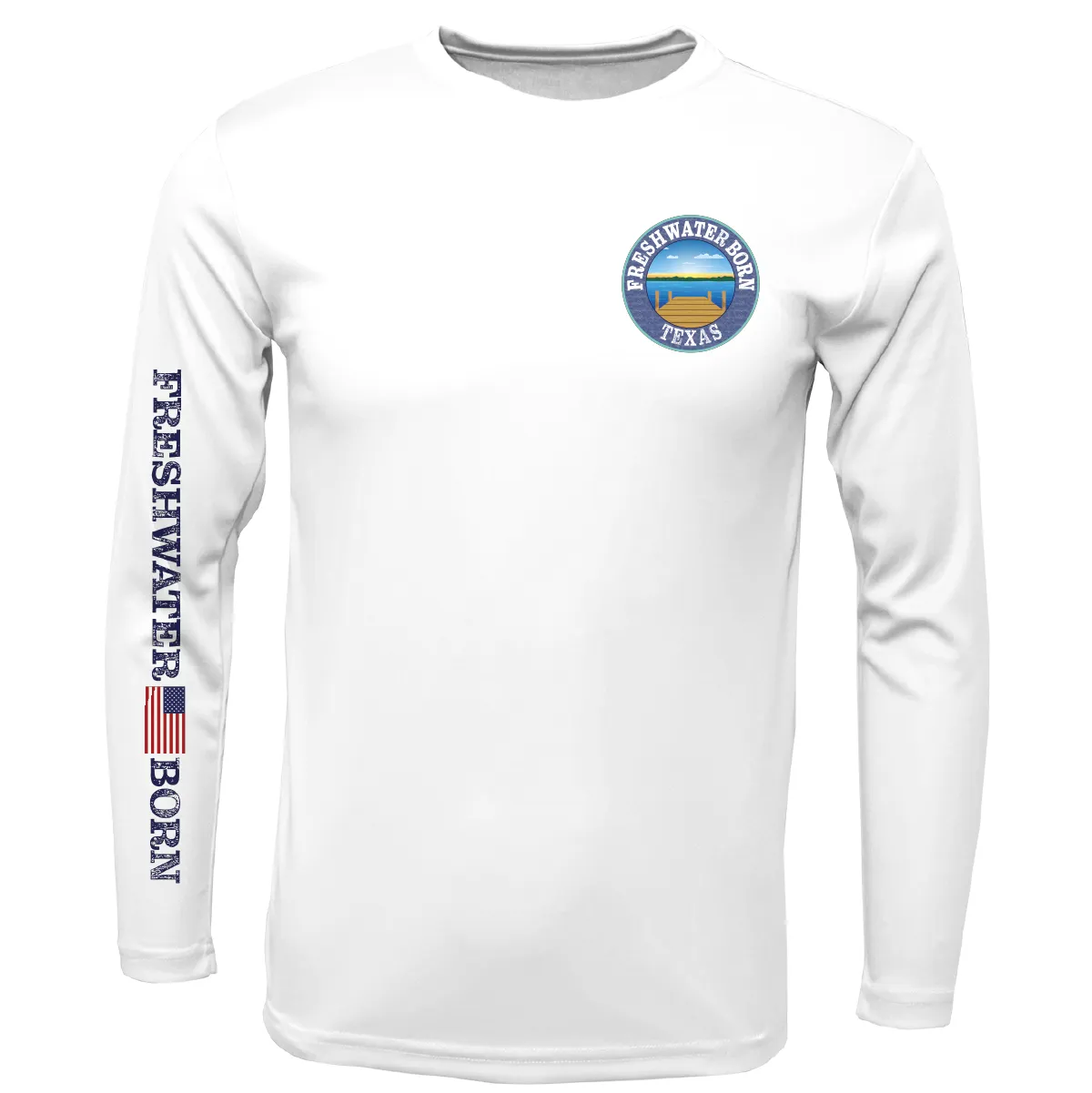 Texas Freshwater Born Kraken Girl's Long Sleeve UPF 50  Dry-Fit Shirt