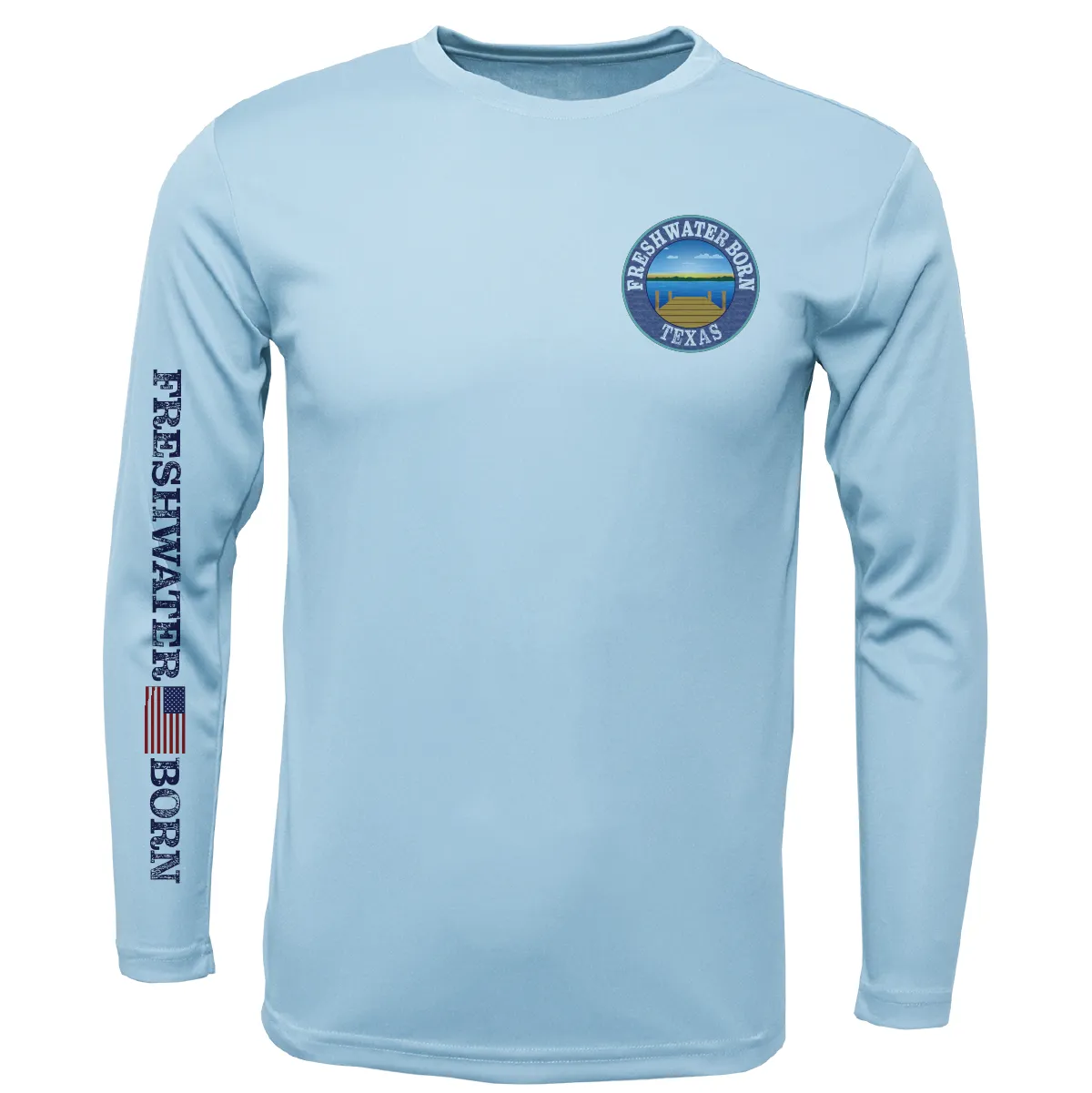 Texas Freshwater Born Kraken Girl's Long Sleeve UPF 50  Dry-Fit Shirt