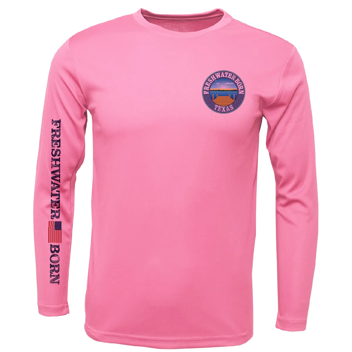 Texas Freshwater Born Kraken Girl's Long Sleeve UPF 50  Dry-Fit Shirt