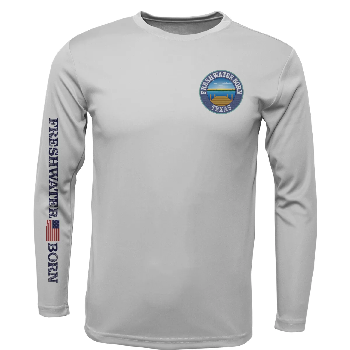 Texas Freshwater Born Kraken Girl's Long Sleeve UPF 50  Dry-Fit Shirt
