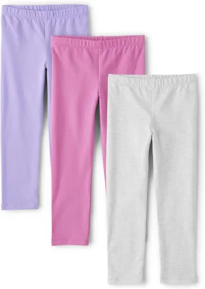 The Children's Place Baby Girls' and Toddler Leggings 3-Pack