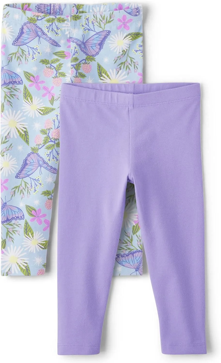 The Children's Place Baby Girls' and Toddler Printed Leggings, Multipacks