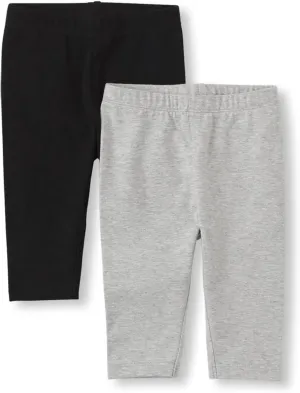 The Children's Place Baby Girls' Capri Leggings 2 Pack