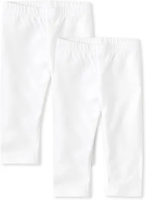 The Children's Place Baby Girls' Capri Leggings 2 Pack