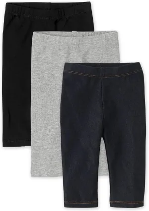 The Children's Place Girls' Assorted Capri Leggings 3 Pack
