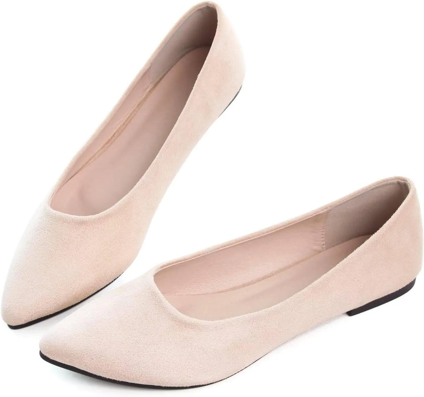 TN TANGNEST Womens Ballet Flats Pointed Toe Flat Shoes Cute Slip On Loafers Comfortable Dress Shoes