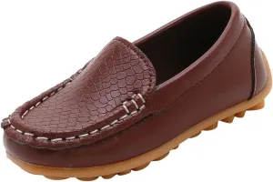 Toddler Shoes Toddler Little Kid Boys Girls Soft Slip On Loafers Dress Flat Shoes Boat Shoes Casual Rubber Sole Shoes