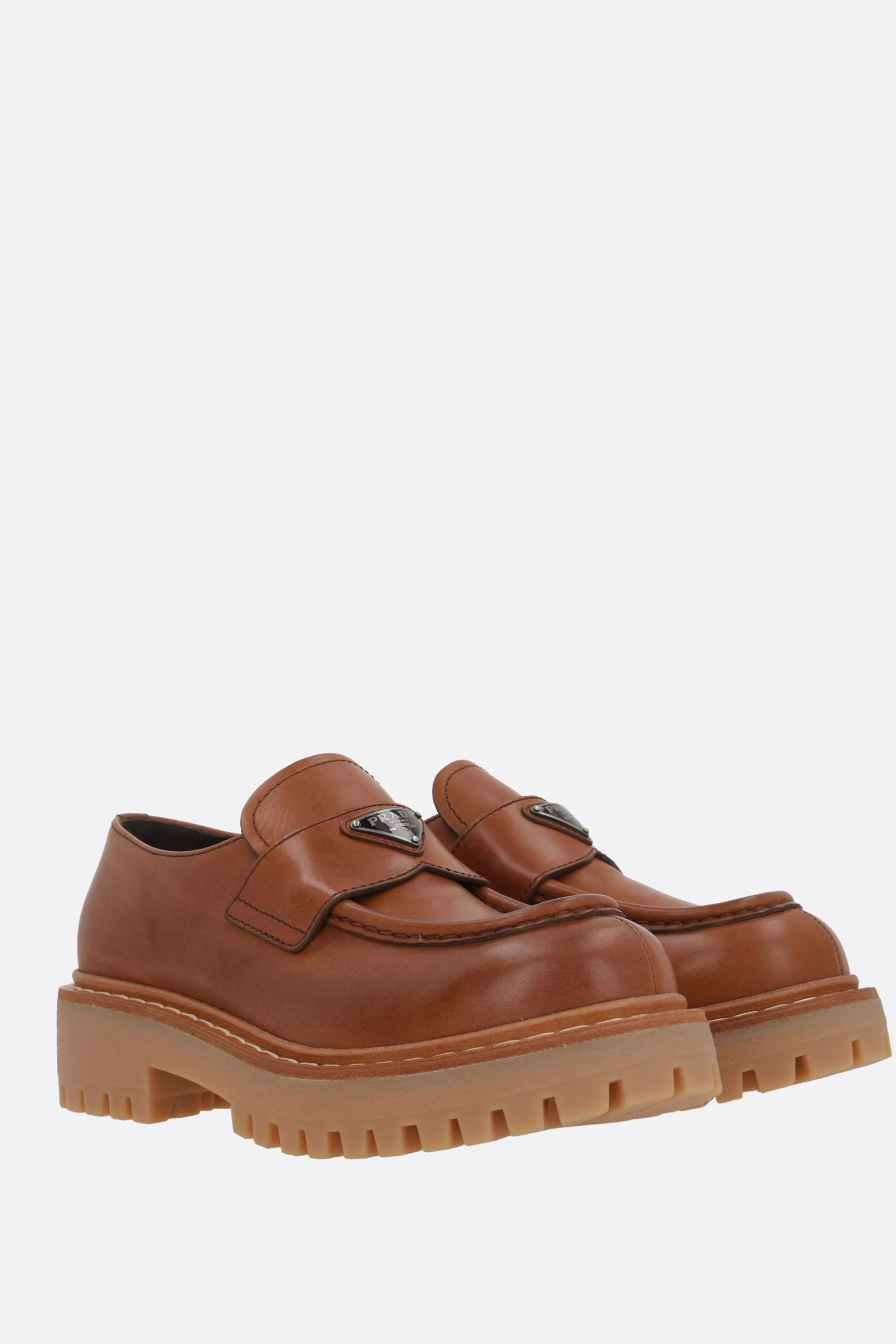 Triangle Logo Loafers