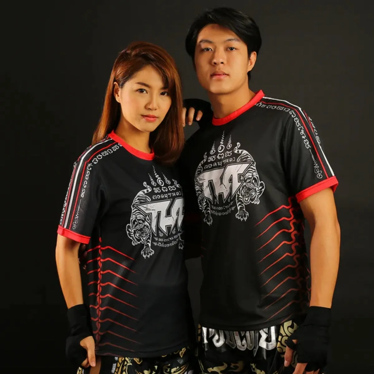 TUFF Sport True Power Double Tiger T-Shirt Black