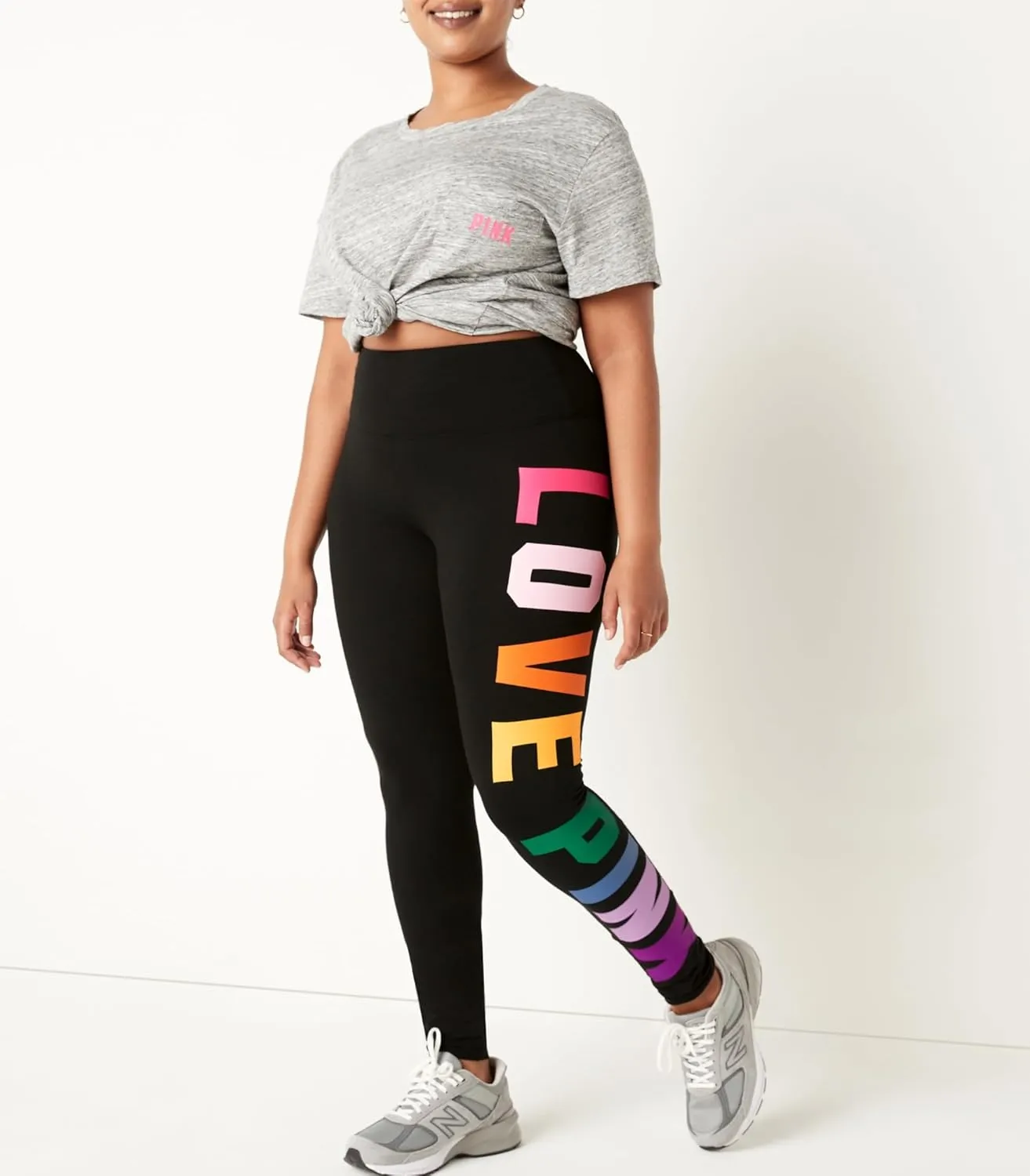 Victoria's Secret Women's Pink Logo Cotton Leggings (XS-XXL)