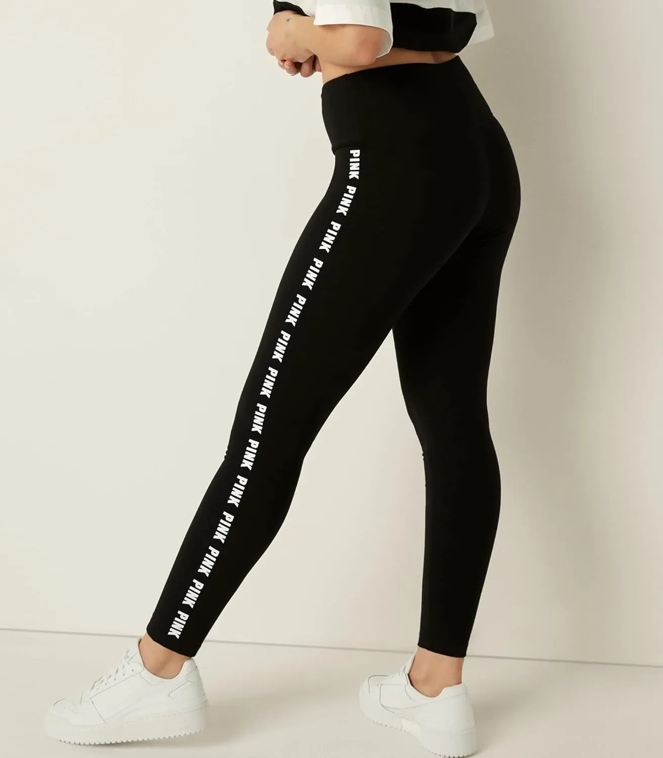 Victoria's Secret Women's Pink Logo Cotton Leggings (XS-XXL)