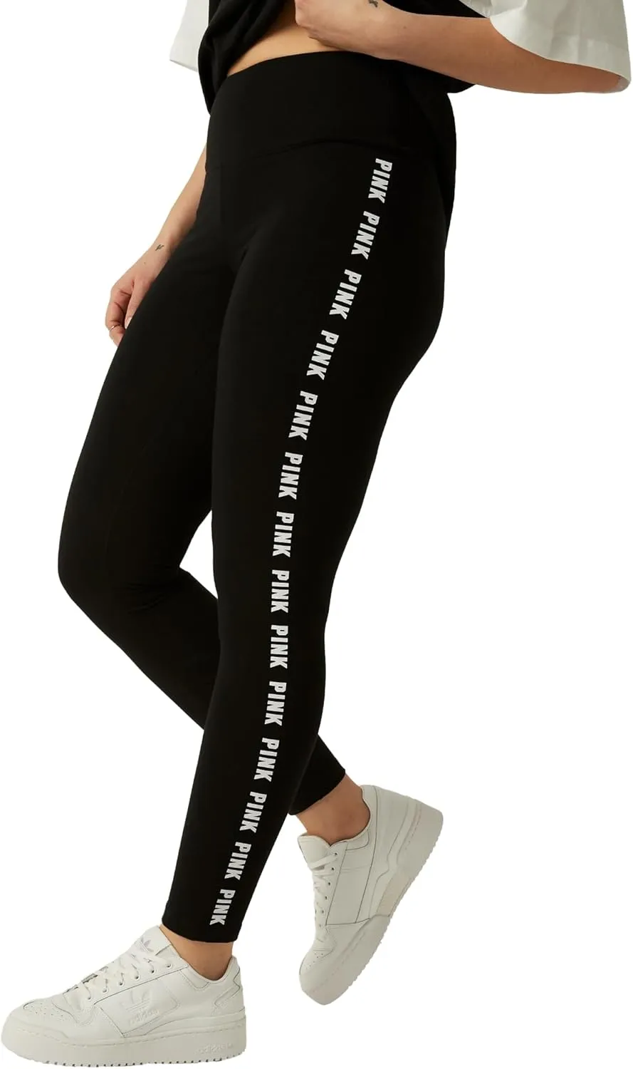 Victoria's Secret Women's Pink Logo Cotton Leggings (XS-XXL)