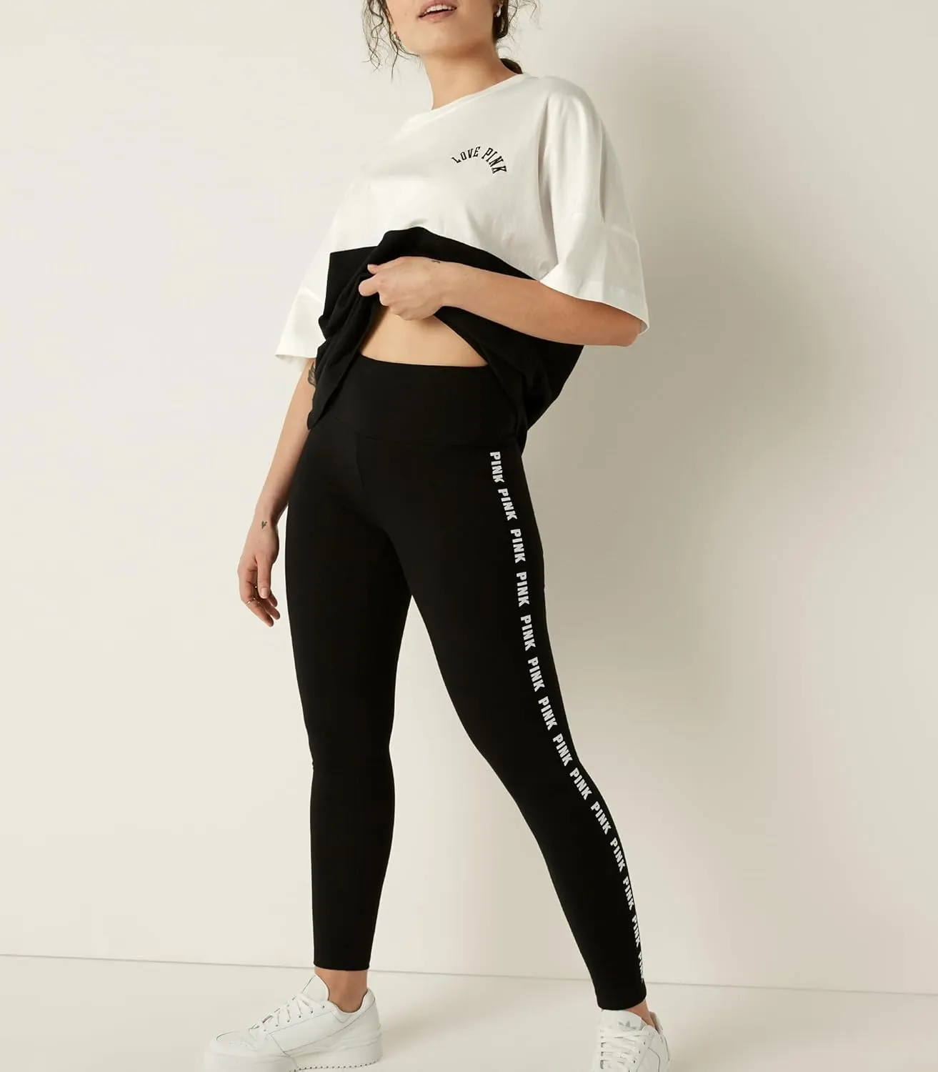 Victoria's Secret Women's Pink Logo Cotton Leggings (XS-XXL)