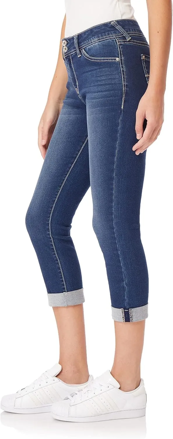 WallFlower Women's Ultra Crop Mid-Rise Insta Soft Juniors (Standard and Plus)