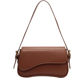 Women Satchel Tote Bag PU Leather Top Handle Bag Buckle Flap Shoulder Bag Trendy Armpit Hobo Bag Shopper Bag