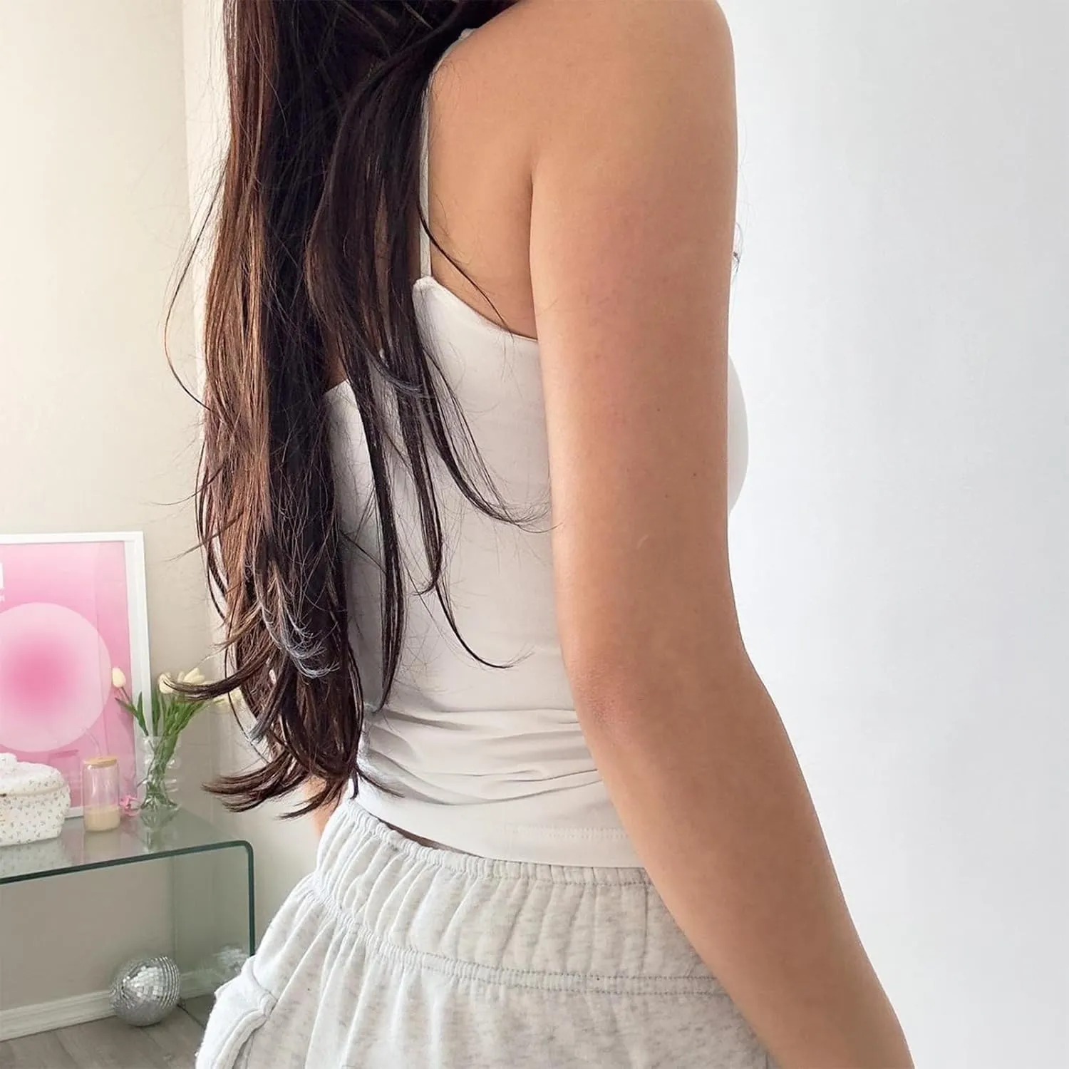 Women Y2k Floral Print Cami Tank Graphic Slim Fitted Sleeveless Camisole Vintage Fairy Aesthetic Going Out Tops