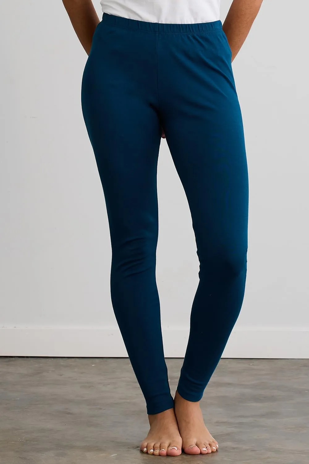 Women's 100% Organic Pima Cotton Leggings Pants - 30" Inseam