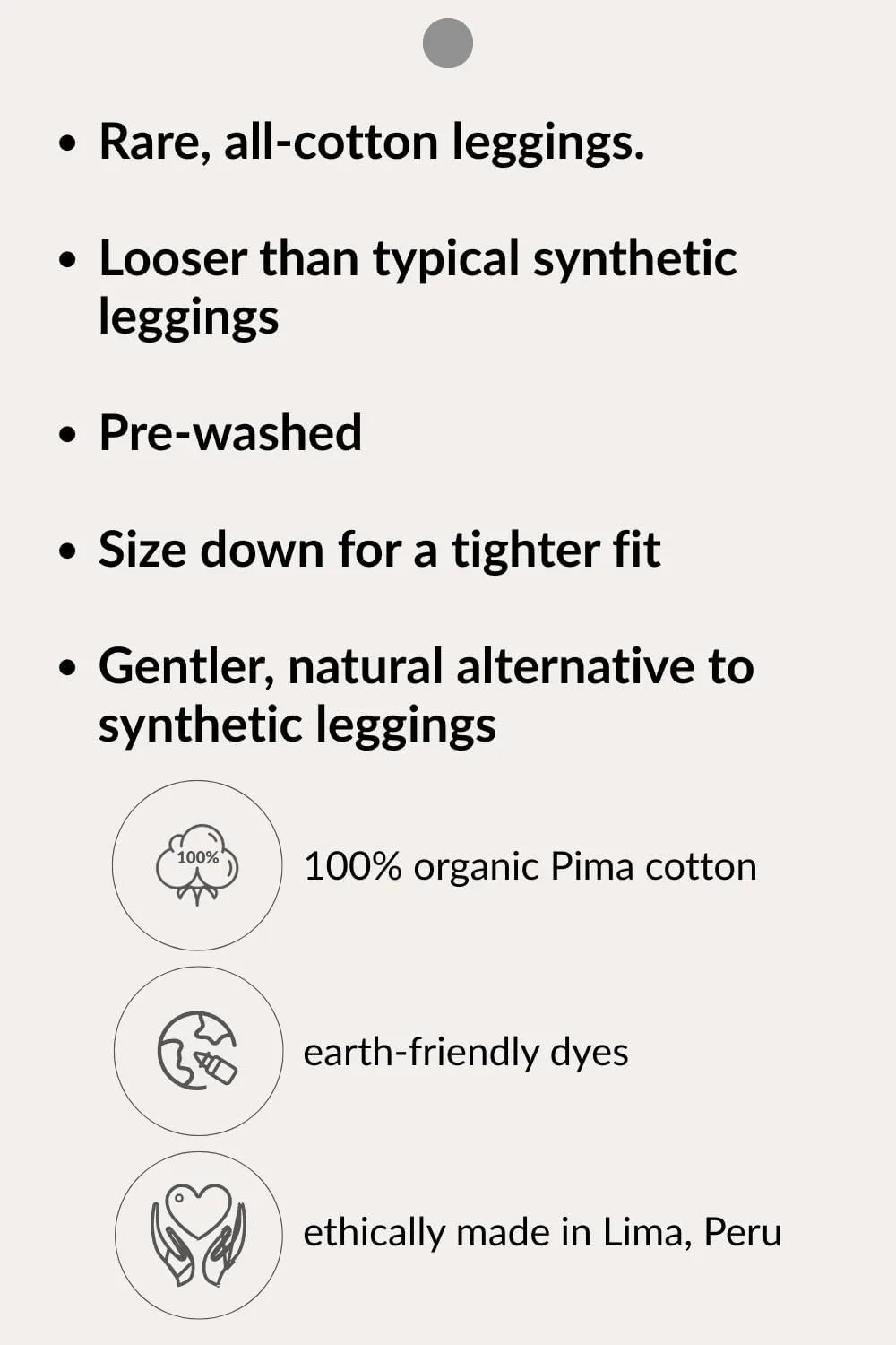 Women's 100% Organic Pima Cotton Leggings Pants - 30" Inseam