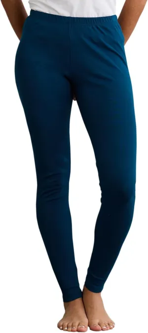 Women's 100% Organic Pima Cotton Leggings Pants - 30" Inseam
