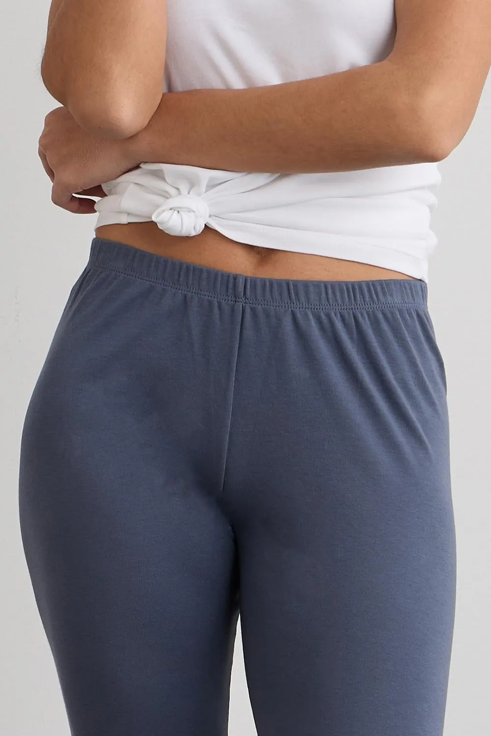 Women's 100% Organic Pima Cotton Leggings Pants - 30" Inseam