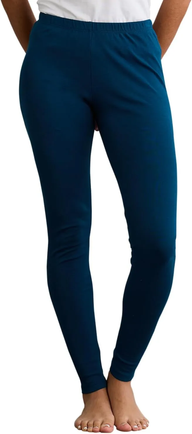 Women's 100% Organic Pima Cotton Leggings Pants - 30" Inseam